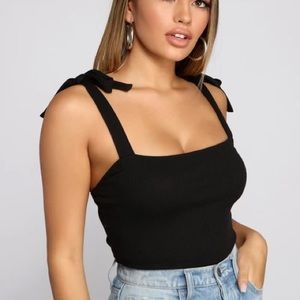 Windsor tie strap bodysuit